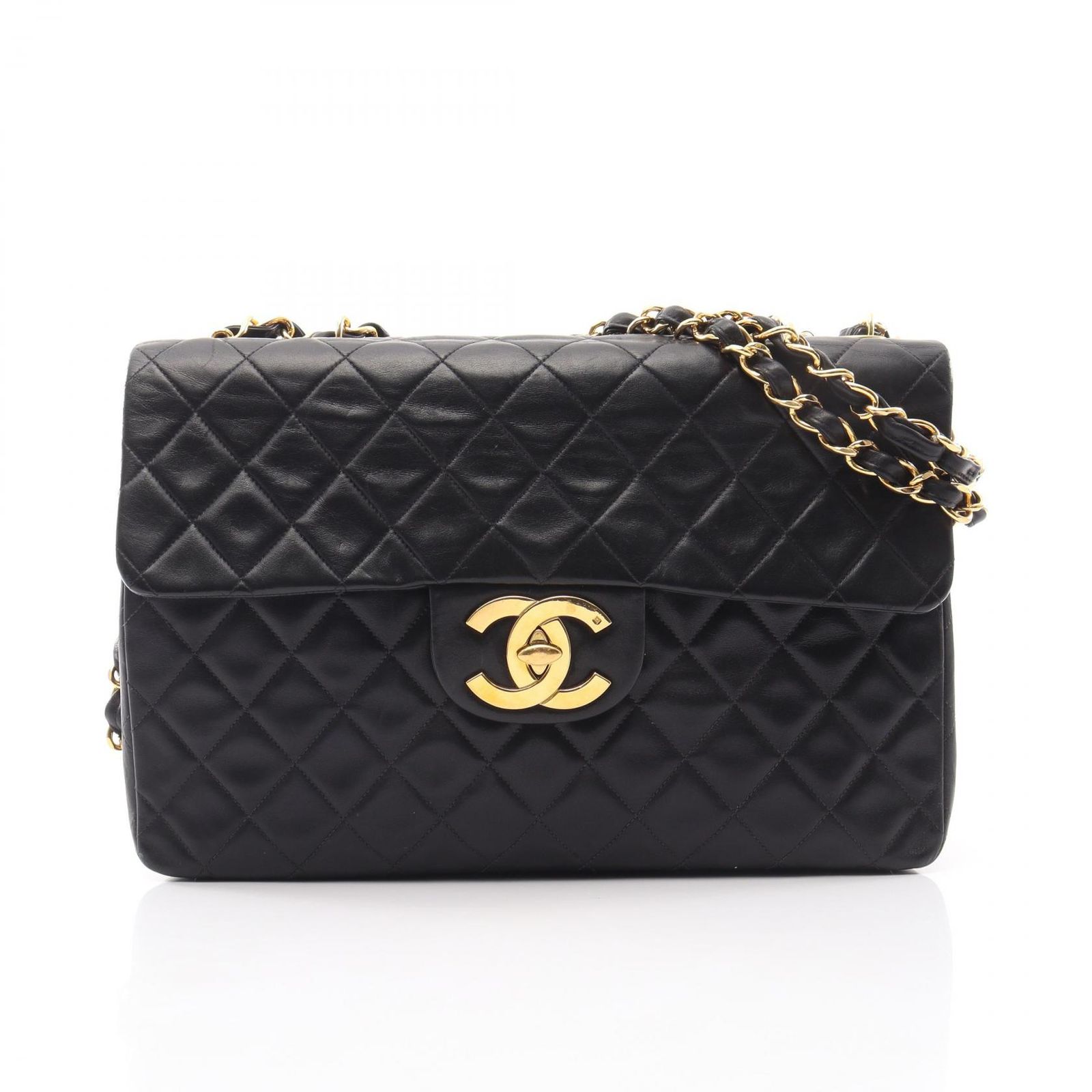 シャネル CHANEL ショルダーバッグ デカマトラッセ34 A01094 ブラック