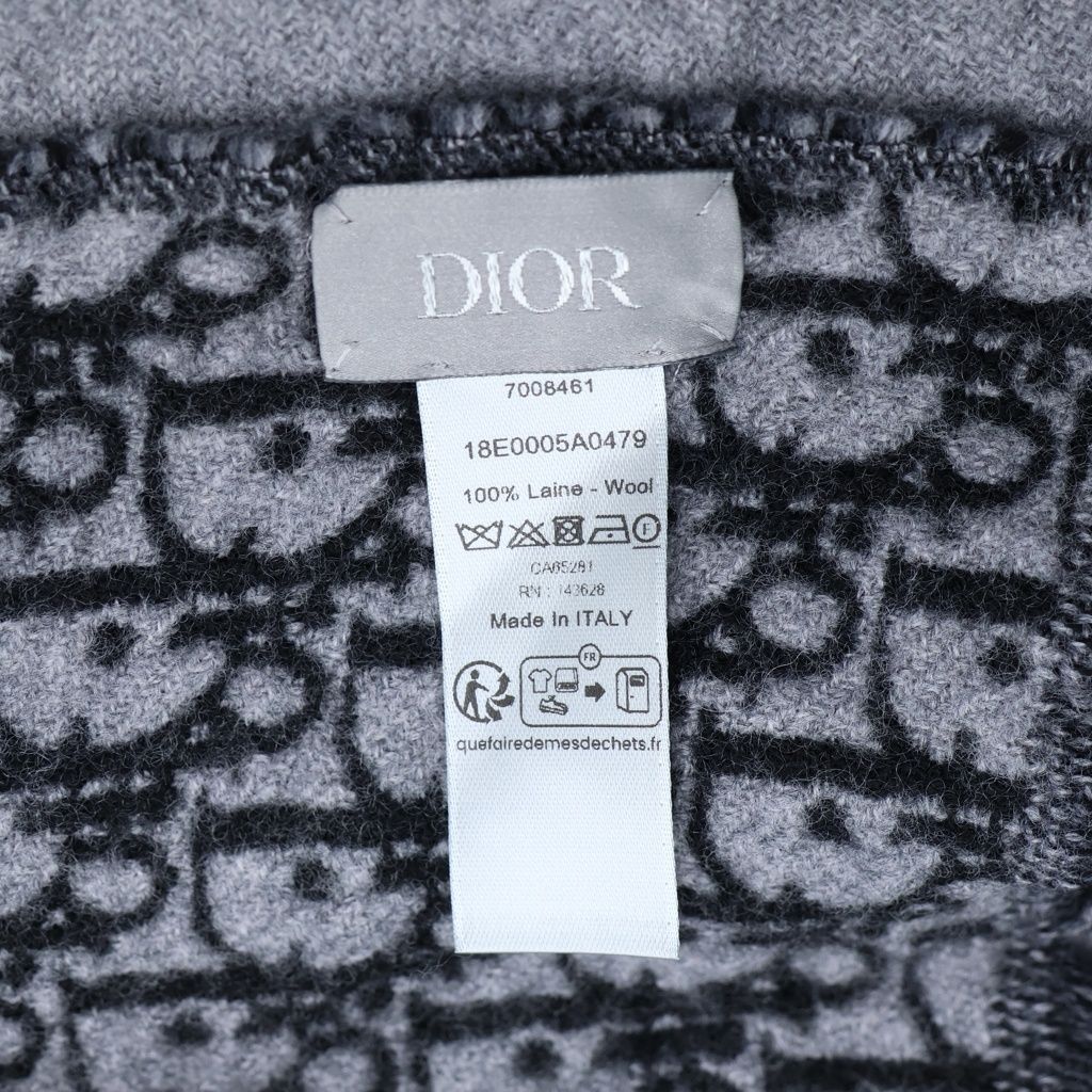 DIOR (ディオール) オブリーク トロッター マフラー ストール グレー