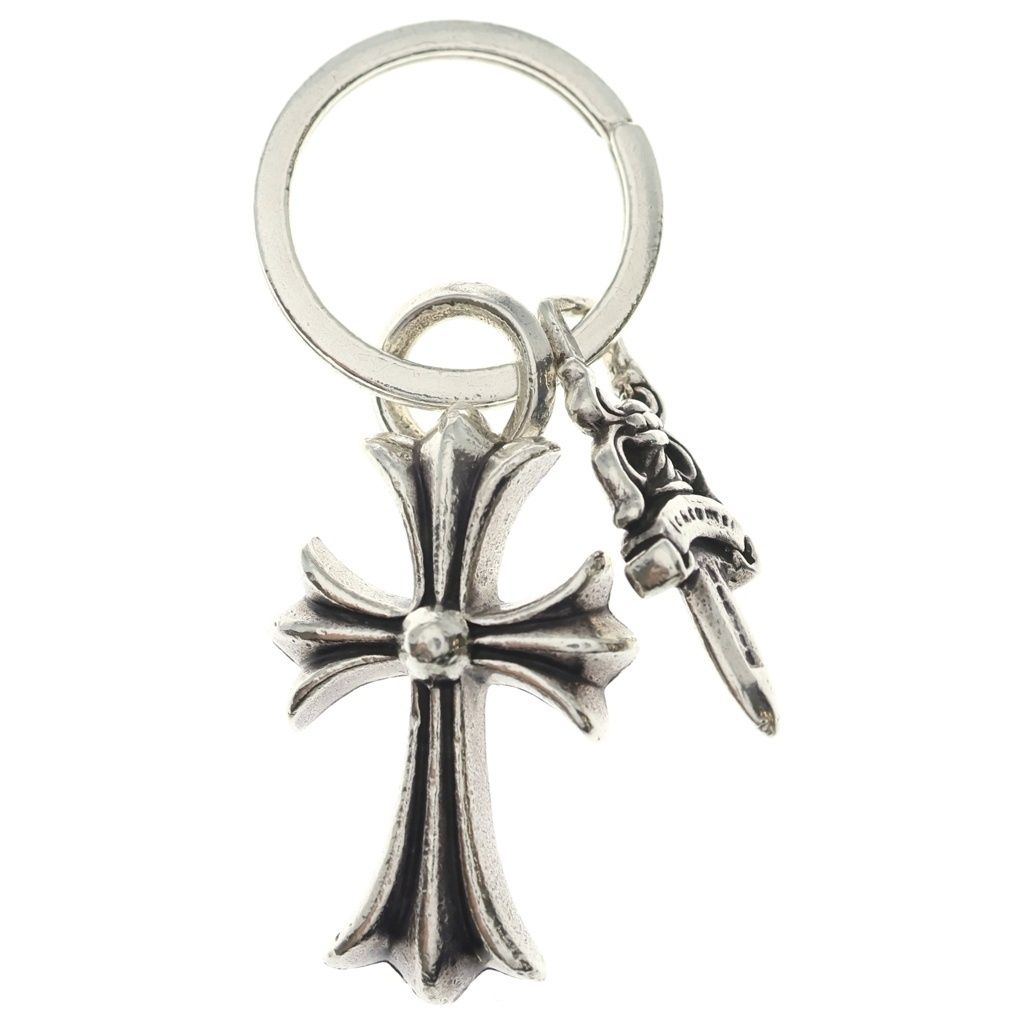CHROME HEARTS (クロムハーツ) CH CRS SML&No5 DGGR スモールCHクロス#5ダガーキーリング シルバーキーリング 231,000円