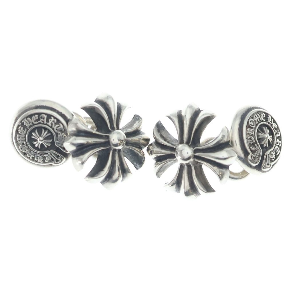 Chrome Hearts クロムハーツ シルバーボタン クリアポーチ ブラック