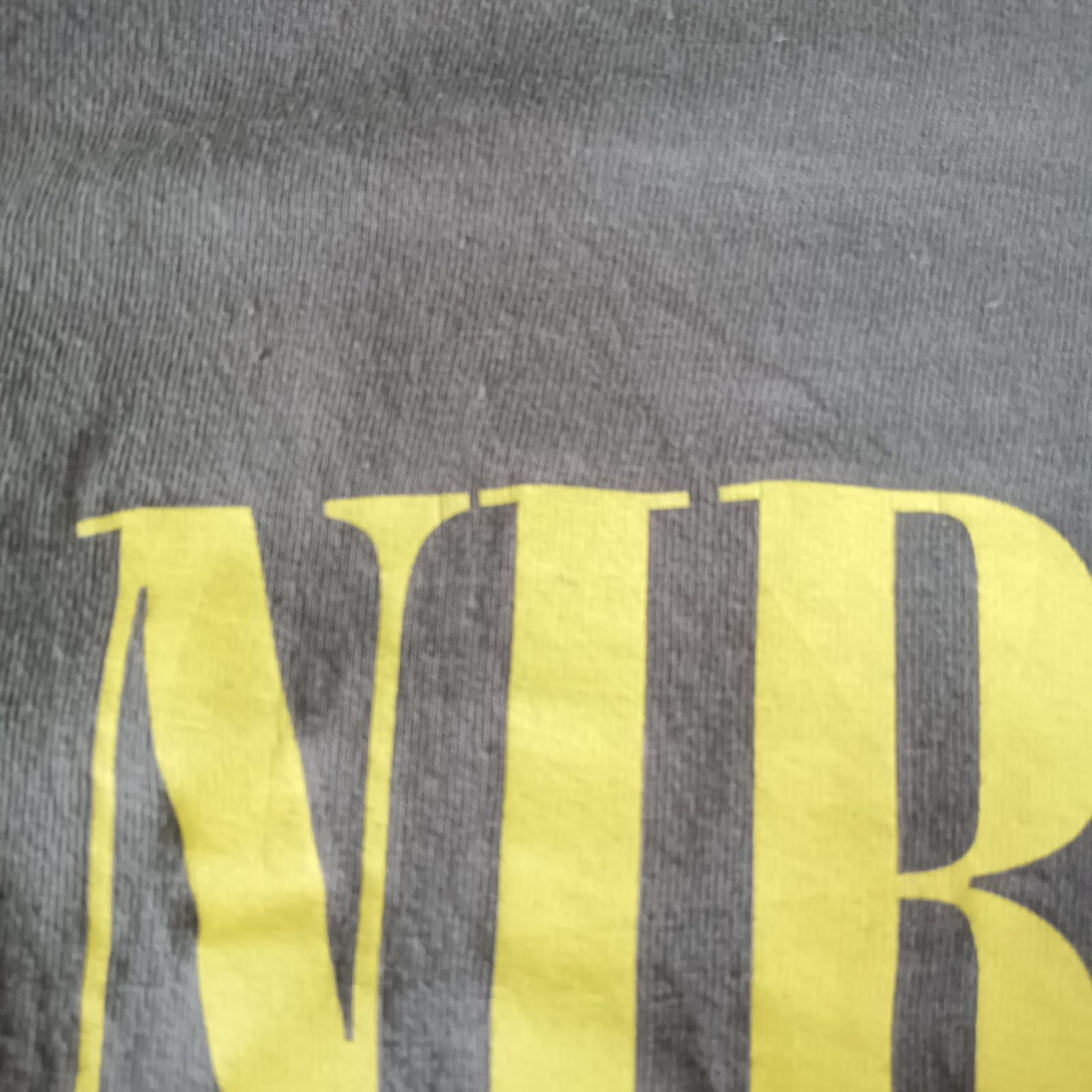 NIRVANA ニルヴァーナ スマイル バンドTシャツ グレー S【オ427