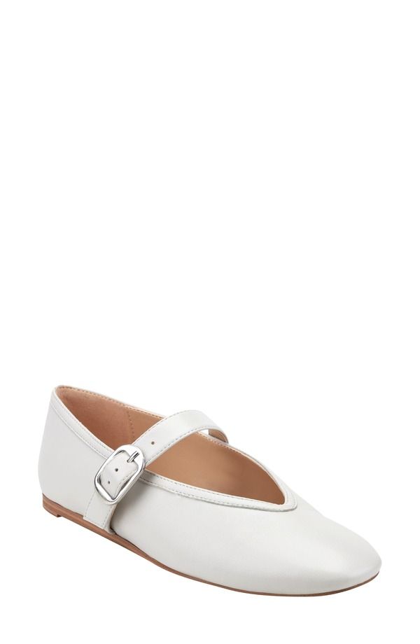 マーク・フィッシャー レディース シューズ パンプス Marc Fisher LTD Godea Mary Jane Flat White ホワイト