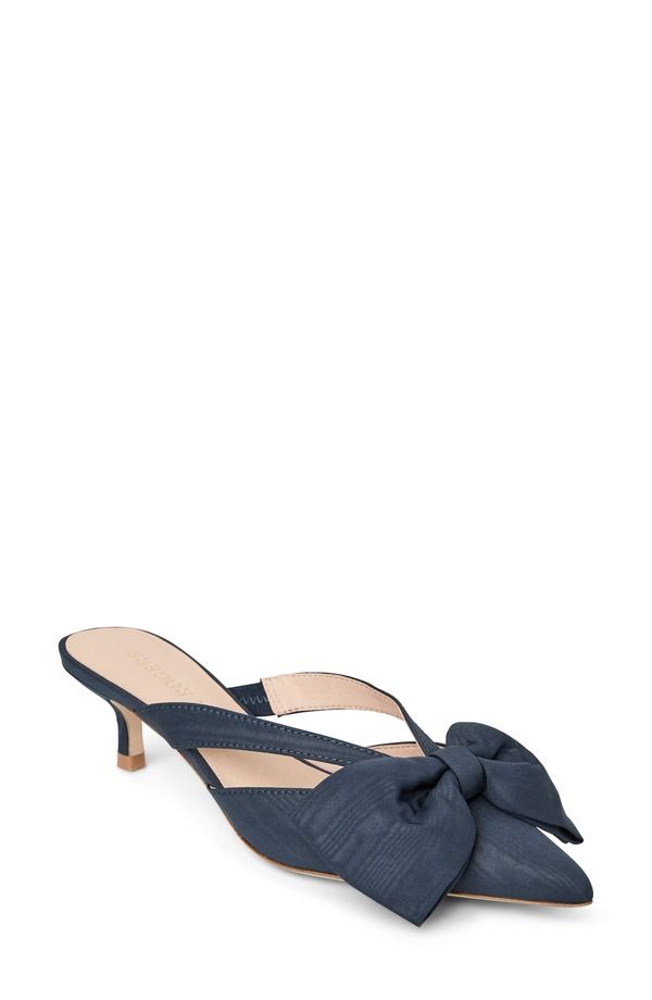 ジャックロジャース レディース シューズ ヒール Jack Rogers Cynthia Bow Pointed Toe Mule Indigo インディゴ