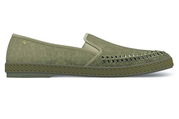 リビエラ レディース シューズ パンプス RivieraslipOn Woven Splitoe Moccasin Muted Green グリーン
