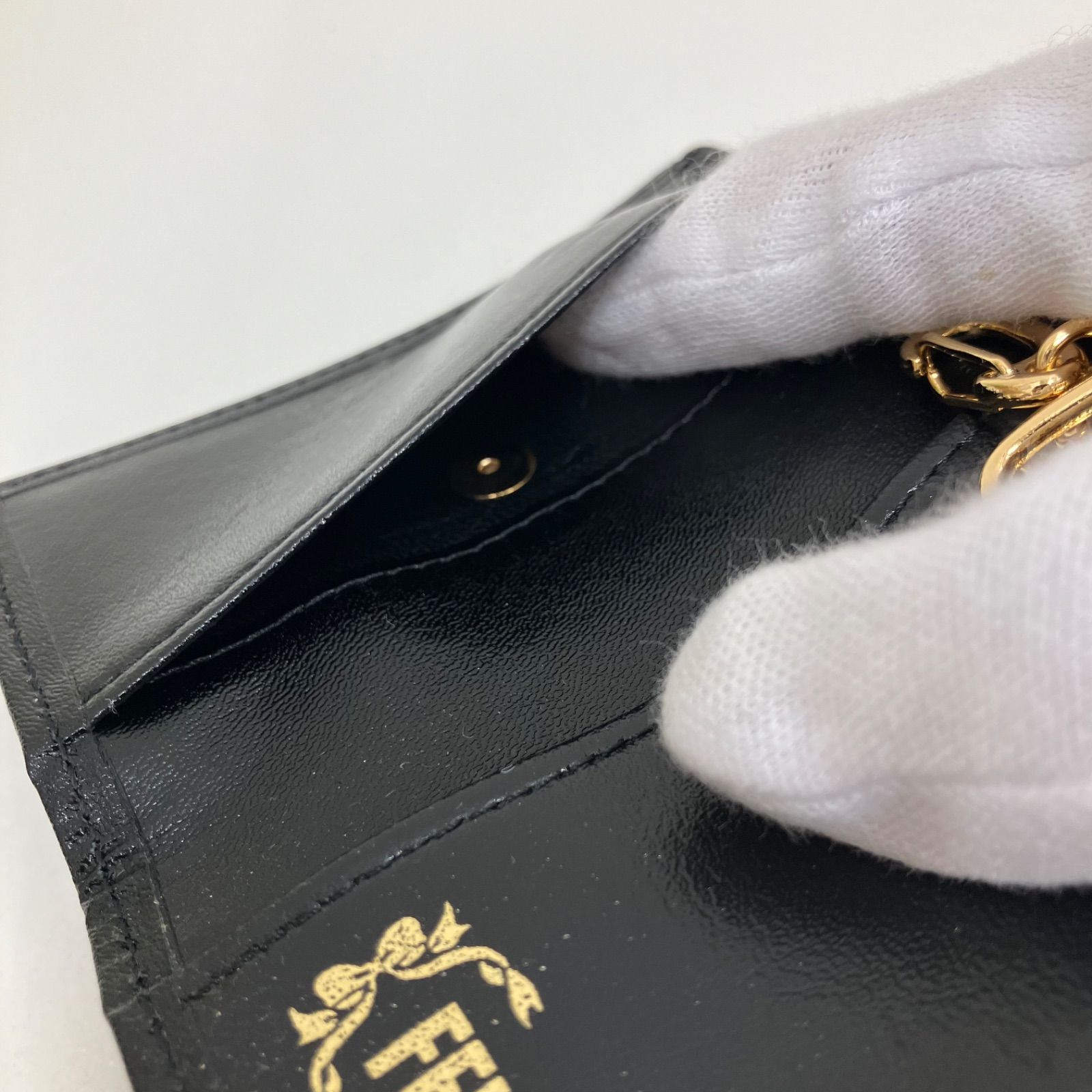 2494 新品未使用品 FEILER フェイラー ハイジ ブラック キーケース 鍵