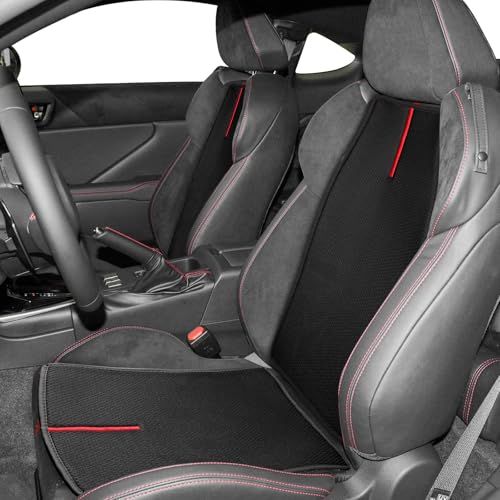 KUNGKIC トヨタ GR86 ZN8 スバル BRZ ZD8 2021 2022 2023 2024 2025 専用 前席 車用座席シートカバー メッシュ式 通気性 蒸れない 熱発散 厚め 柔らかい 汗対策 オールシーズン 汚れ防止 内装パーツ 4枚 as 6,833円