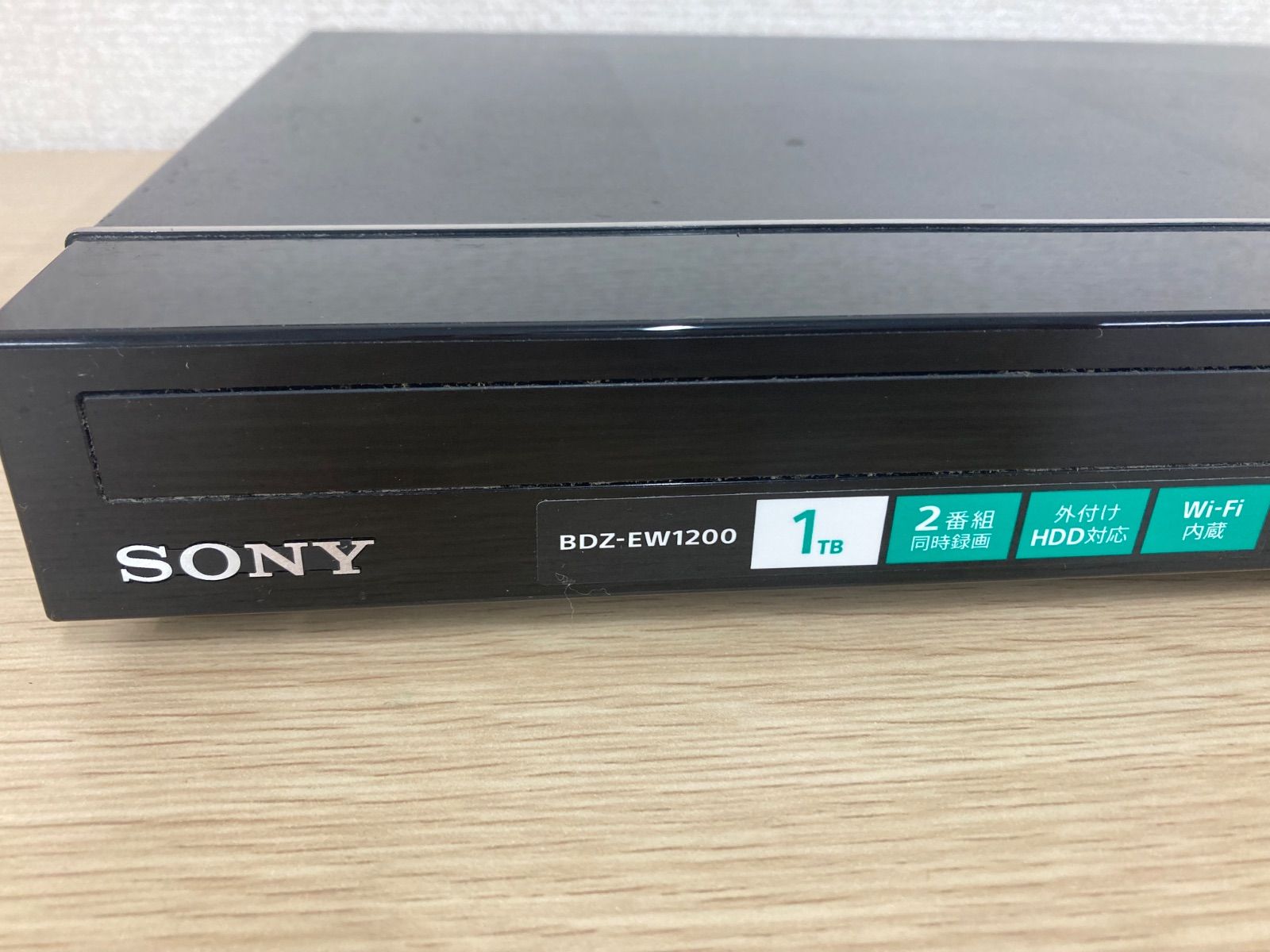 カバー割れあり 通電動作未確認】リモコン付き BDZ-EW1200 14年製 SONY