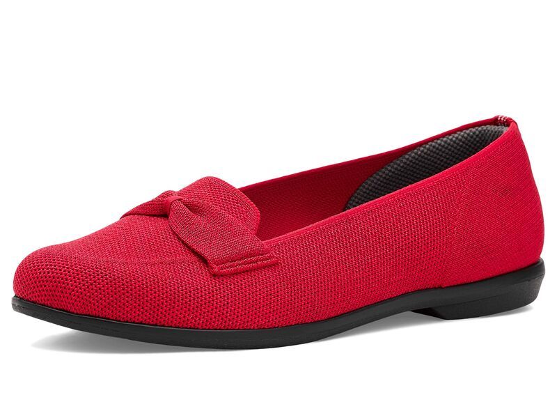 ライフストライド レディース シューズ スリッポン・ローファー LifeStride Kandi LoafersMoc Shoes Fired レッド