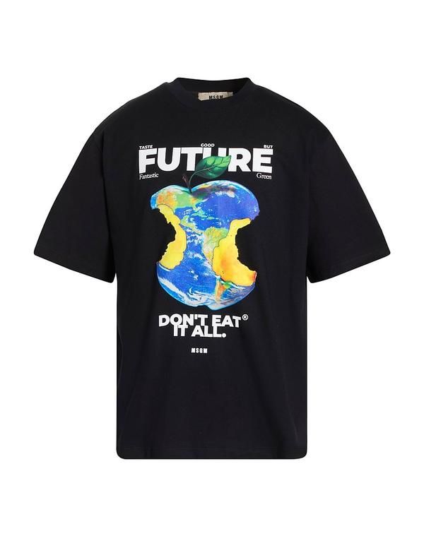 エムエスジイエム メンズ トップス Tシャツ MSGM Ｔシャツ Black ブラック