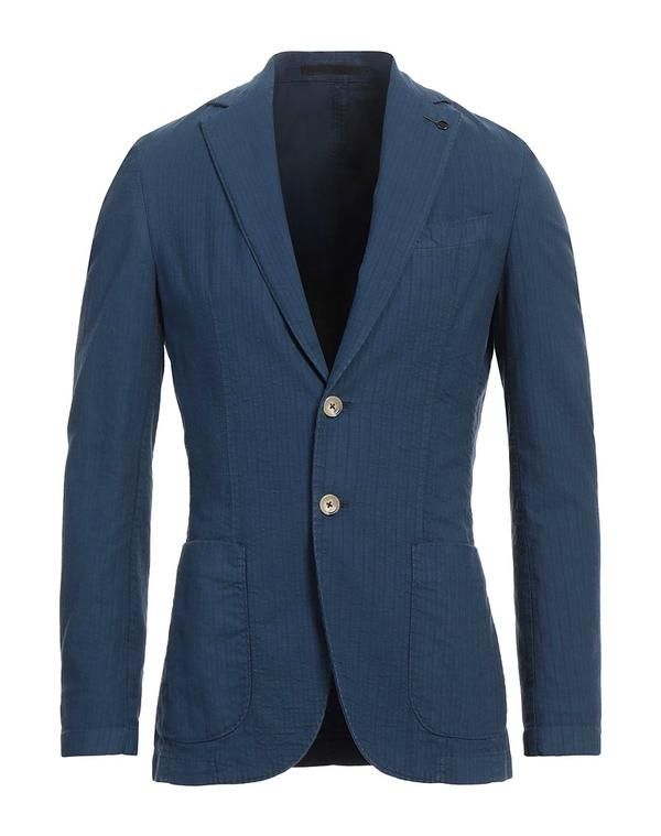 パオローニ メンズ アウター ジャケット・ブルゾン PAOLONI テーラードジャケット Navy ネイビー