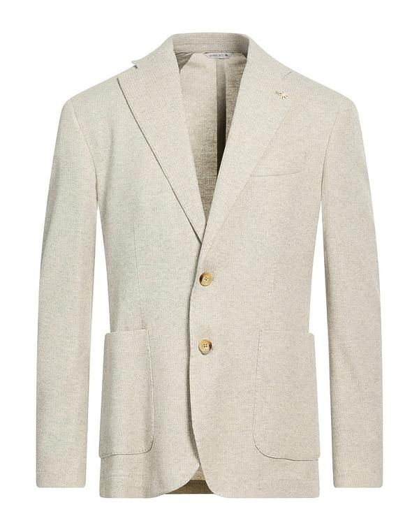 マニュエル リッツ メンズ アウター ジャケット・ブルゾン MANUEL RITZ テーラードジャケット Light Gray グレー
