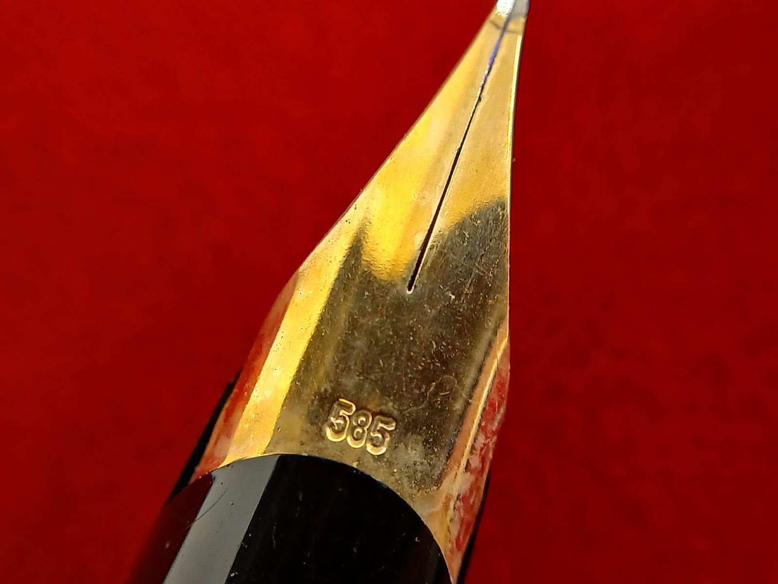 ケース付】モンブラン 万年筆 585刻印 14K ヴィンテージ現状品【A