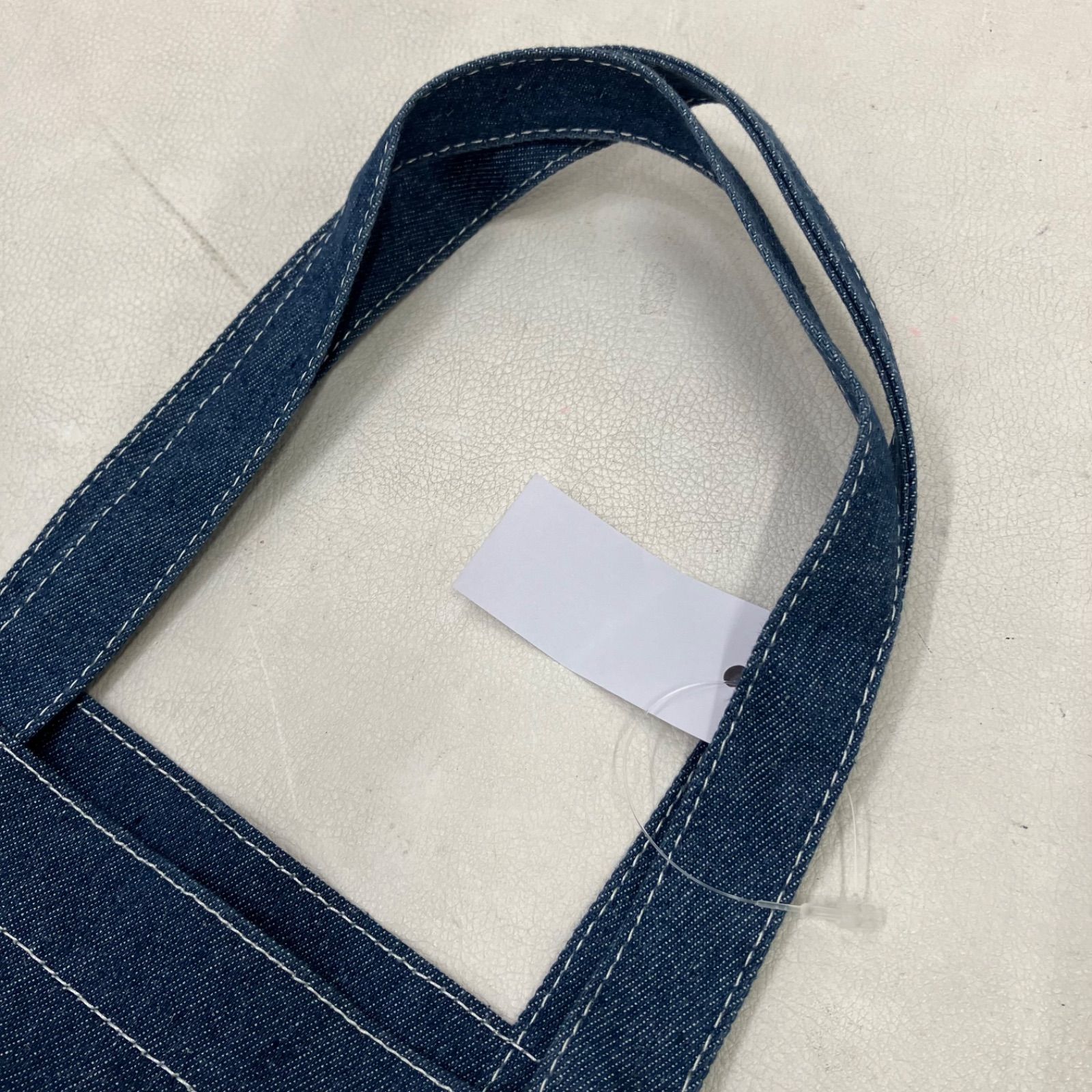 3998 Kitamura キタムラ トートバッグ デニム ロゴ刺繍 レディース