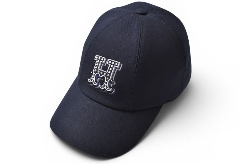 エルメス キャップ/帽子 HERMES キャップ セレナ Hエレクトリック サイズ57 コットン ネイビー メンズ/レディース【中古】