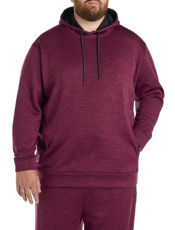 リーボック メンズ アウター パーカー・スウェットール フリース Reebok Big Tall Performance Fleece Pullover Hoodie Black Cherry Hea