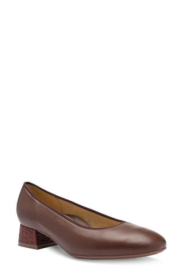 アラ レディース シューズ ヒール ara Gypsum Block Heel Pump Brown ブラウン