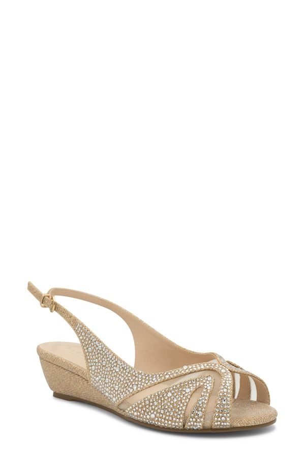 パラドックスロンドン レディース シューズ ヒール サンダル Paradox London Pink Jocelyn Slingback Wedge Sandal Champagne シャンパン