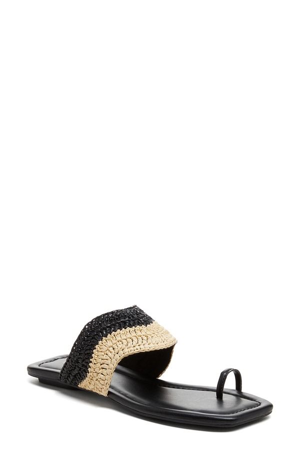 ケルシーダッガー レディース シューズ サンダル Kelsi Dagger Brooklyn Theo Toe Ring Sandal Black Natural ブラック