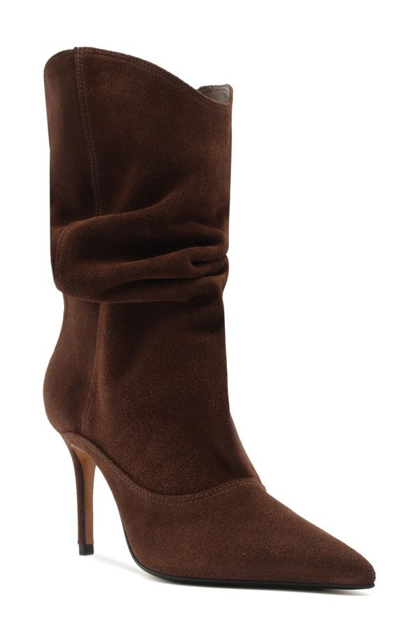 シュッツ レディース シューズ ブーツ・レインブーツ Schutz Maryana Slouch Pointed Toe Boot Root Brown ブラウン