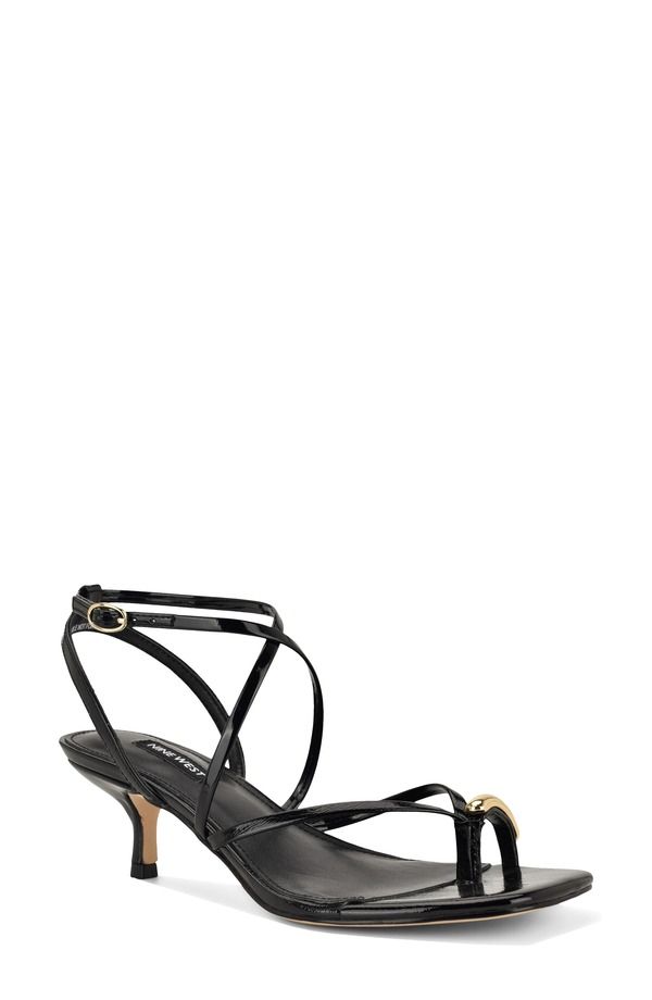 ナインウェスト レディース シューズ ヒール サンダル アンクル Nine West Mays Ankle Strap Sandal Black ブラック