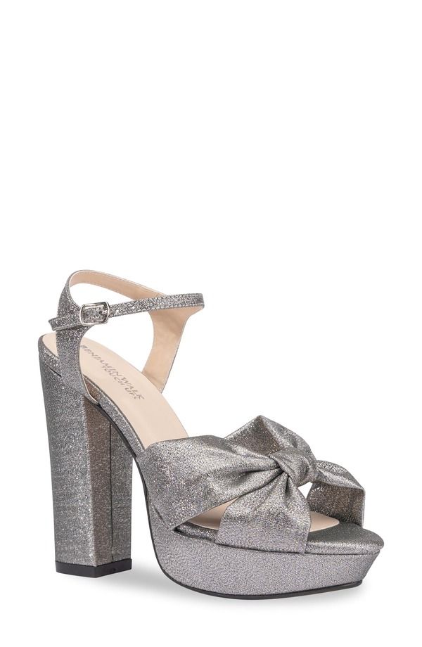 タッチアップ レディース シューズ ヒール プラットフォーム サンダル アンクル Touch Upsailor Ankle Straplatform Sandal Pewter ピューター