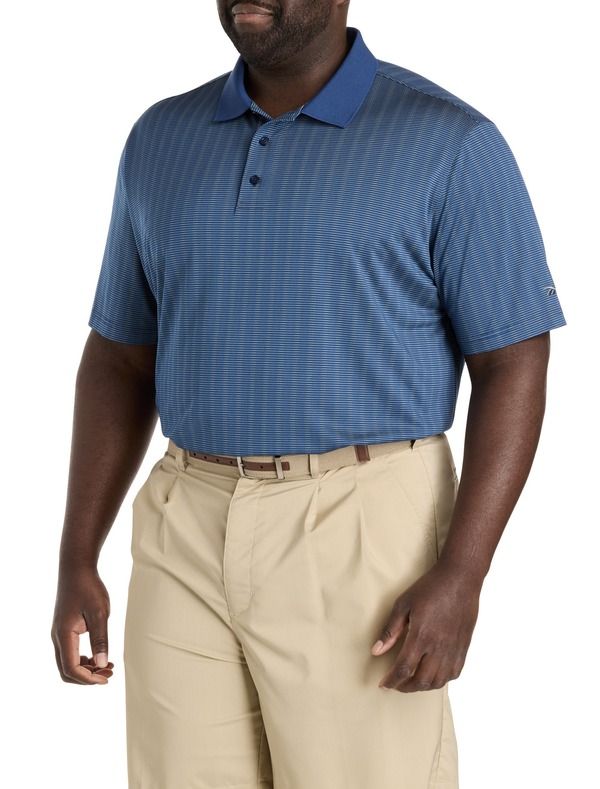 リーボック メンズ トップス ポロシャツ トール Reebok Big Tall Golf Speedwick Stripe Polo Shirt Batik Blue ブルー 15,155円