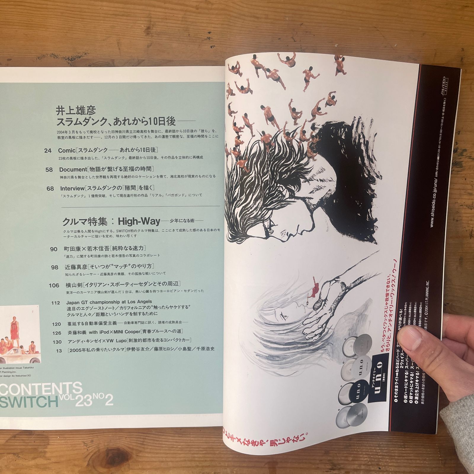 SWITCH 2005年2月号 vol.23 no.2 井上雄彦「スラムダンク、あれから10