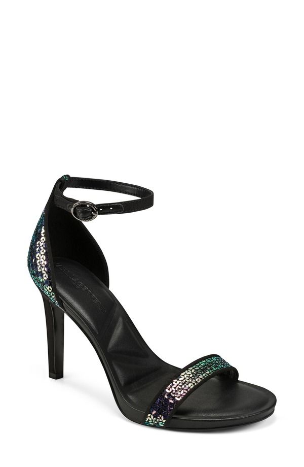 カール ラガーフェルド レディース シューズ ヒール サンダル スパンコール アンクル KARLAGERFELD PARIS Kenz Sequin Ankle Strap Sandal Multi 31,070円