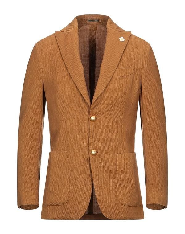 ラルディーニ メンズ アウター ジャケット・ブルゾン LARDINI テーラードジャケット Camel キャメル