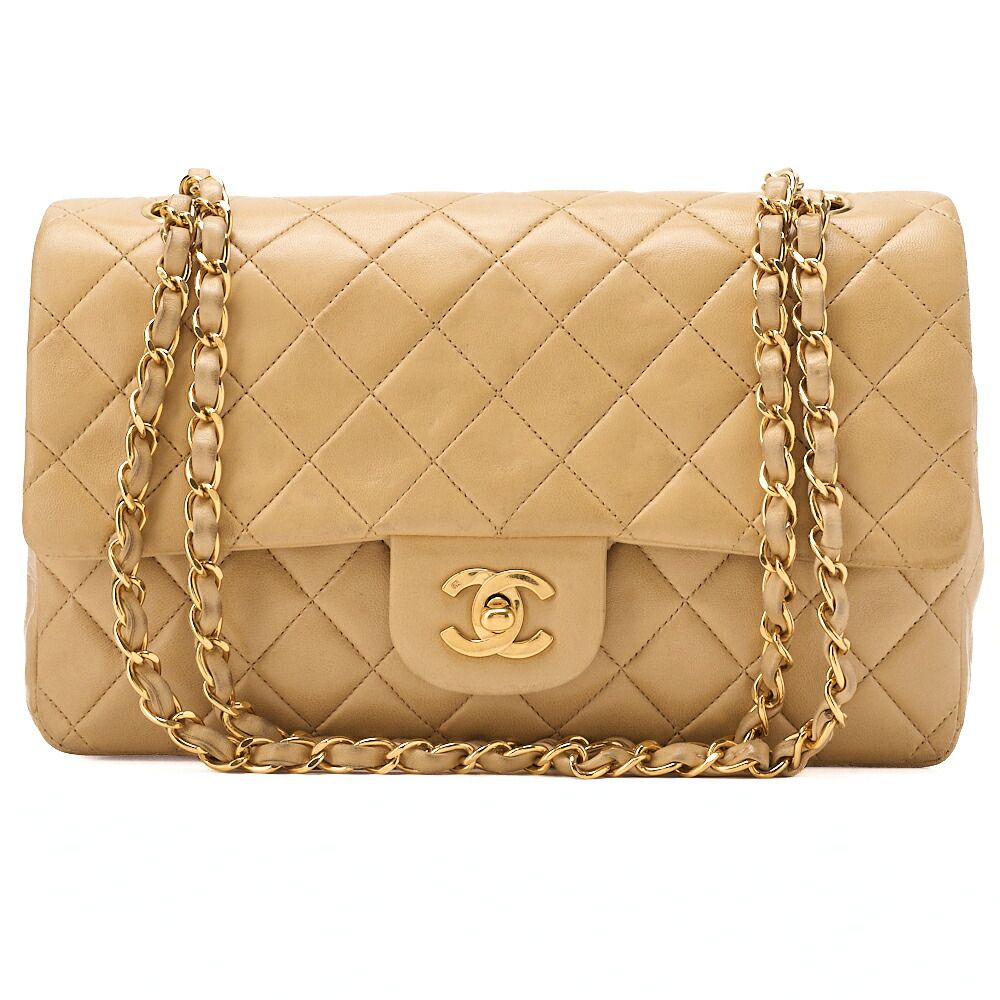 CHANEL シャネル ラムスキン マトラッセ 25cm ダブルフラップ チェーン