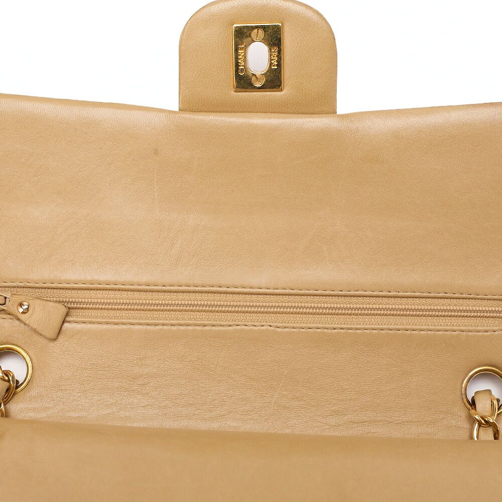 CHANEL シャネル ラムスキン マトラッセ 25cm ダブルフラップ チェーン