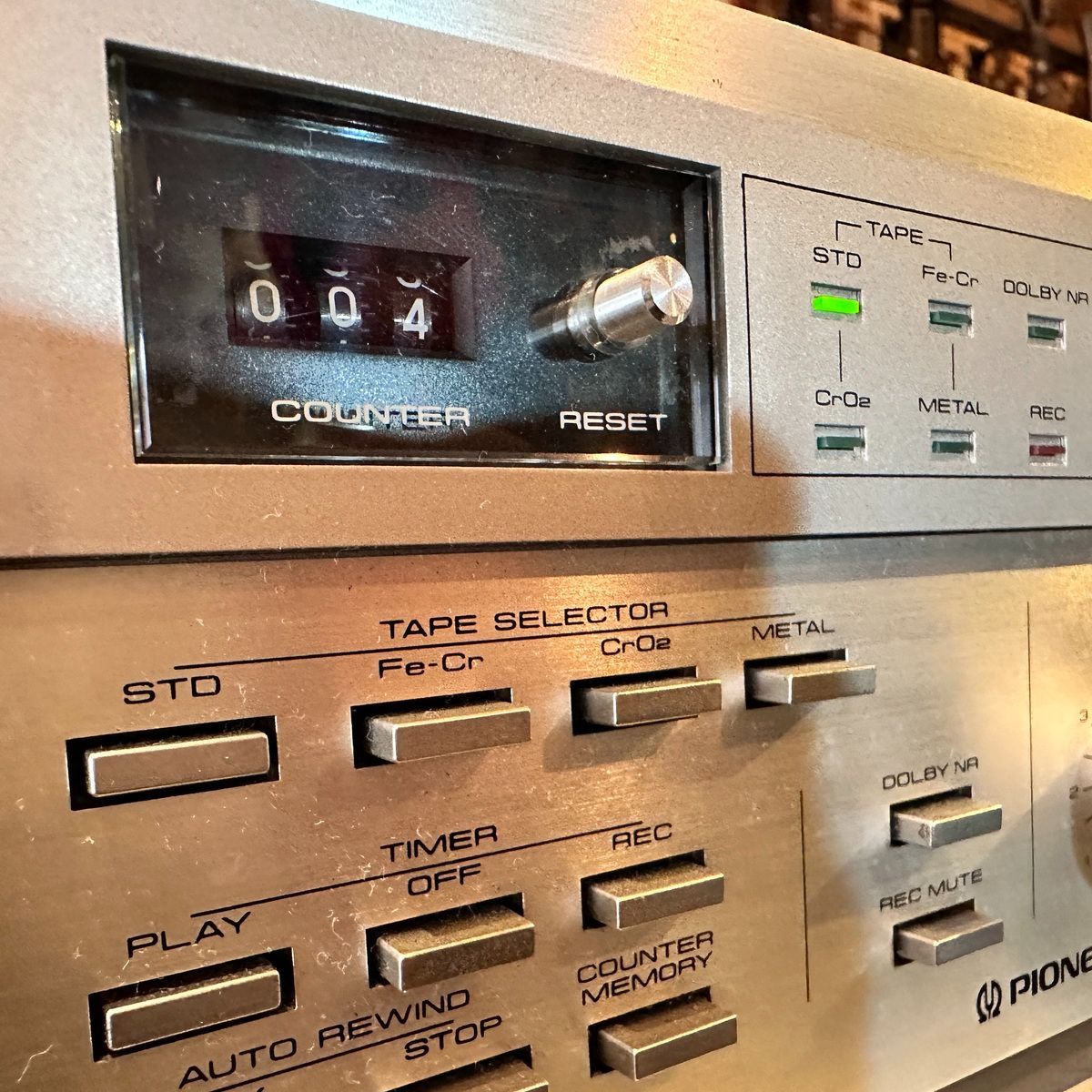 Pioneer CT-520 Stereo Cassette Tape Deck 2-Motor Logic Control