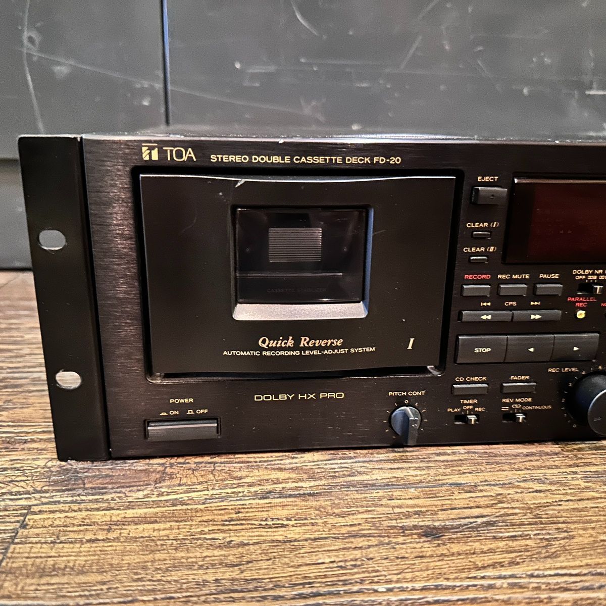 Toa FD-20 Stereo Double Cassette Deck ダブルカセットデッキ 業務用