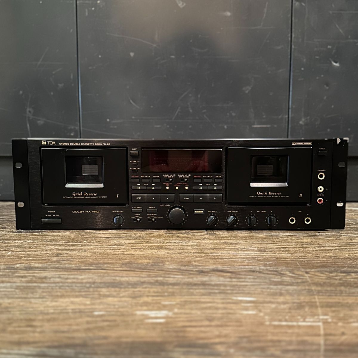 TOA FD-20 ダブルカセットデッキ 録音が出来ました。 TOA FD-20 ダブルカセットデッキ 録音が出来ました。 TOA FD-20 ダブル