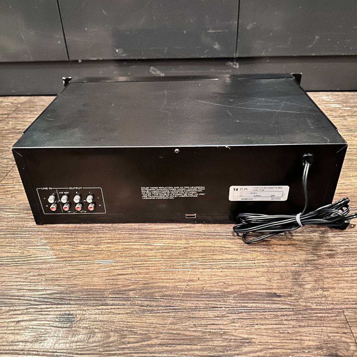 Toa FD-20 Stereo Double Cassette Deck ダブルカセットデッキ 業務用