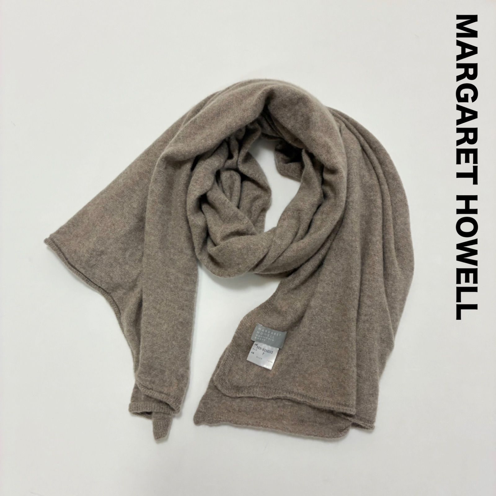 margaret howell 大判　ストール MARGARET HOWELL マーガレットハウエル カシミヤ100% ニットストール
