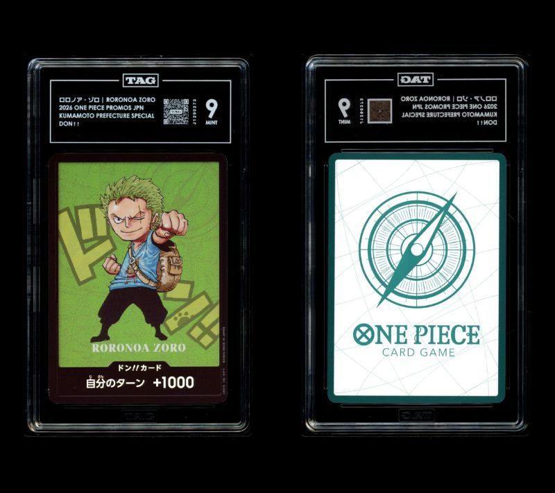 PSA9相当 TAG 9 ドン!!カード ゾロ 熊本スペシャル プロモ ワンピース