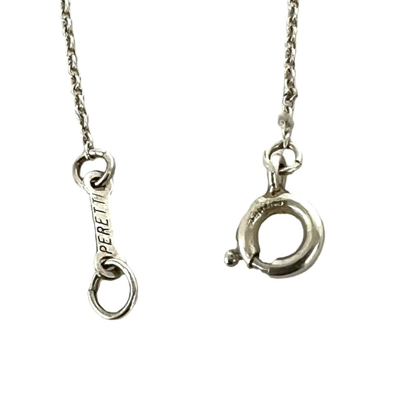 極 美品 TIFFANY&Co. ティファニー ビーンズ ネックレス シルバー925