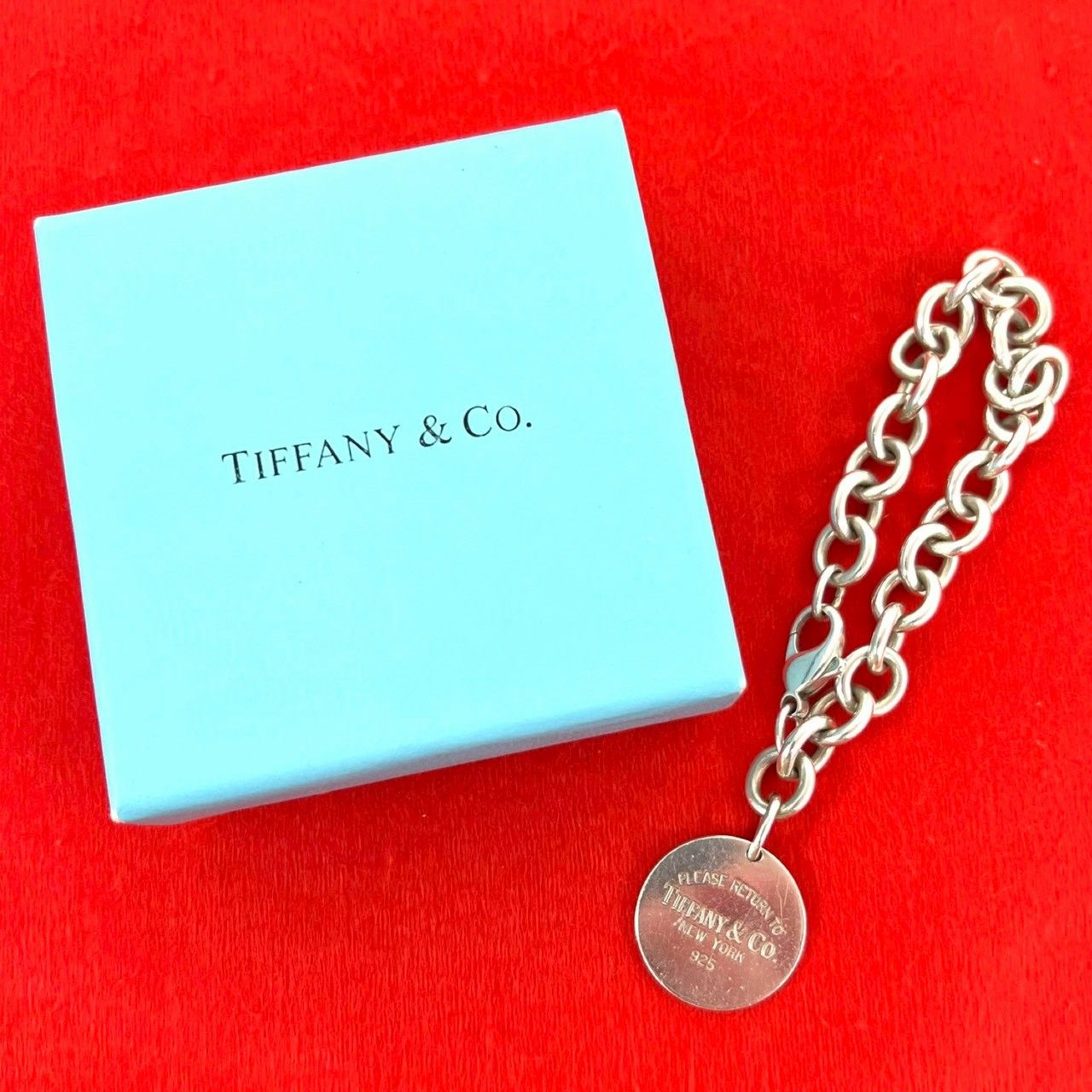 極 美品 TIFFANY&Co. ティファニー リターントゥ ラウンドタグ
