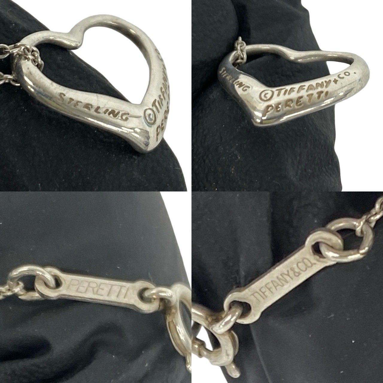 極 美品 TIFFANY&Co. ティファニー ヴィンテージ オープンハート 