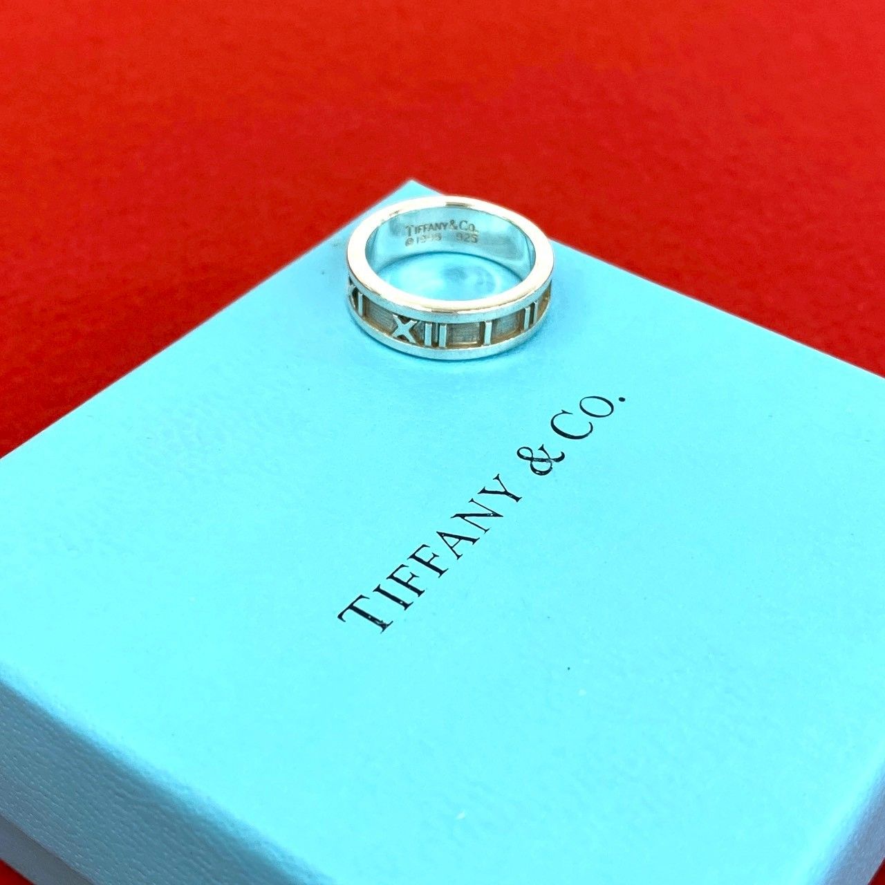 極 美品 TIFFANY&Co. ティファニー ヴィンテージ アトラス リング