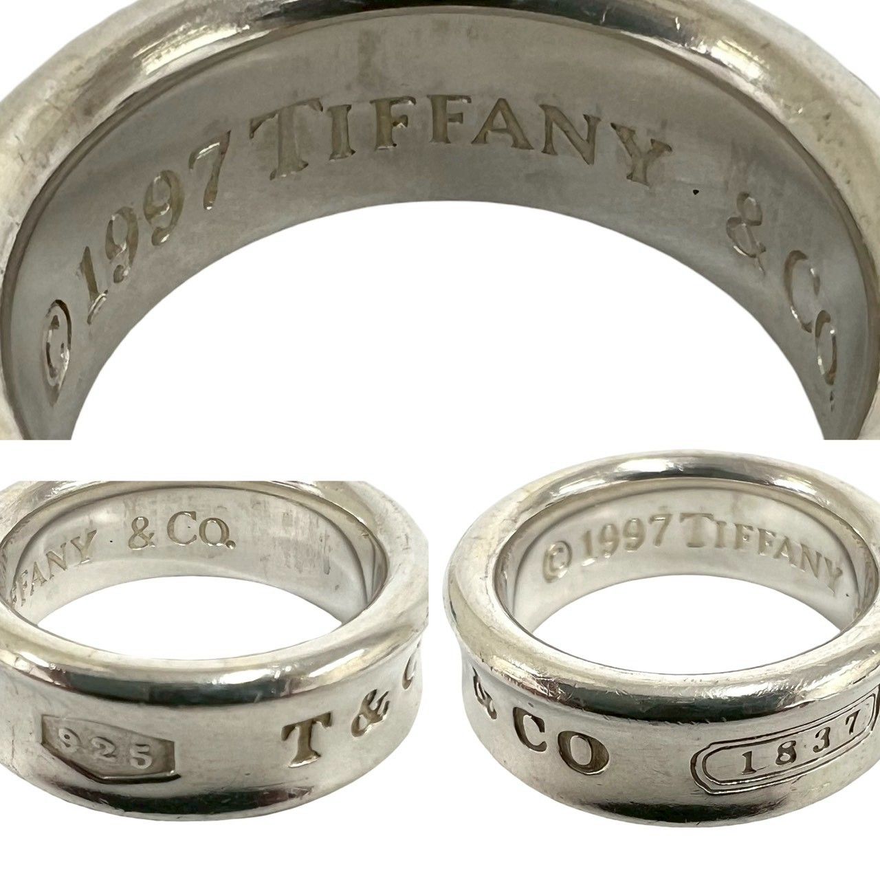 極 美品 袋付き TIFFANY&Co. ティファニー ヴィンテージ ナロー リング