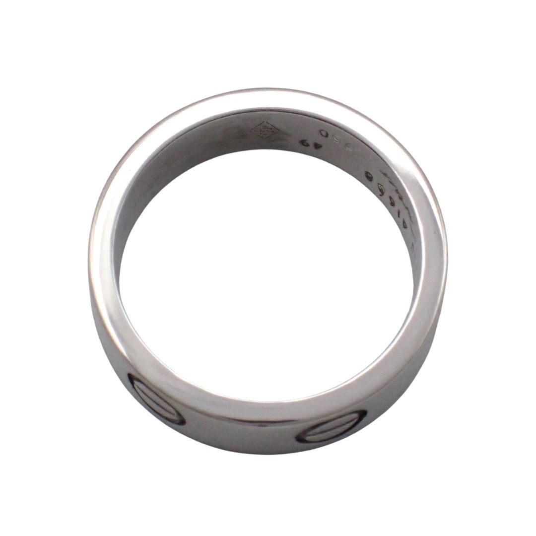 新品仕上げ済 Cartier カルティエ 49 9号 ラブ リング 750 WG K18 