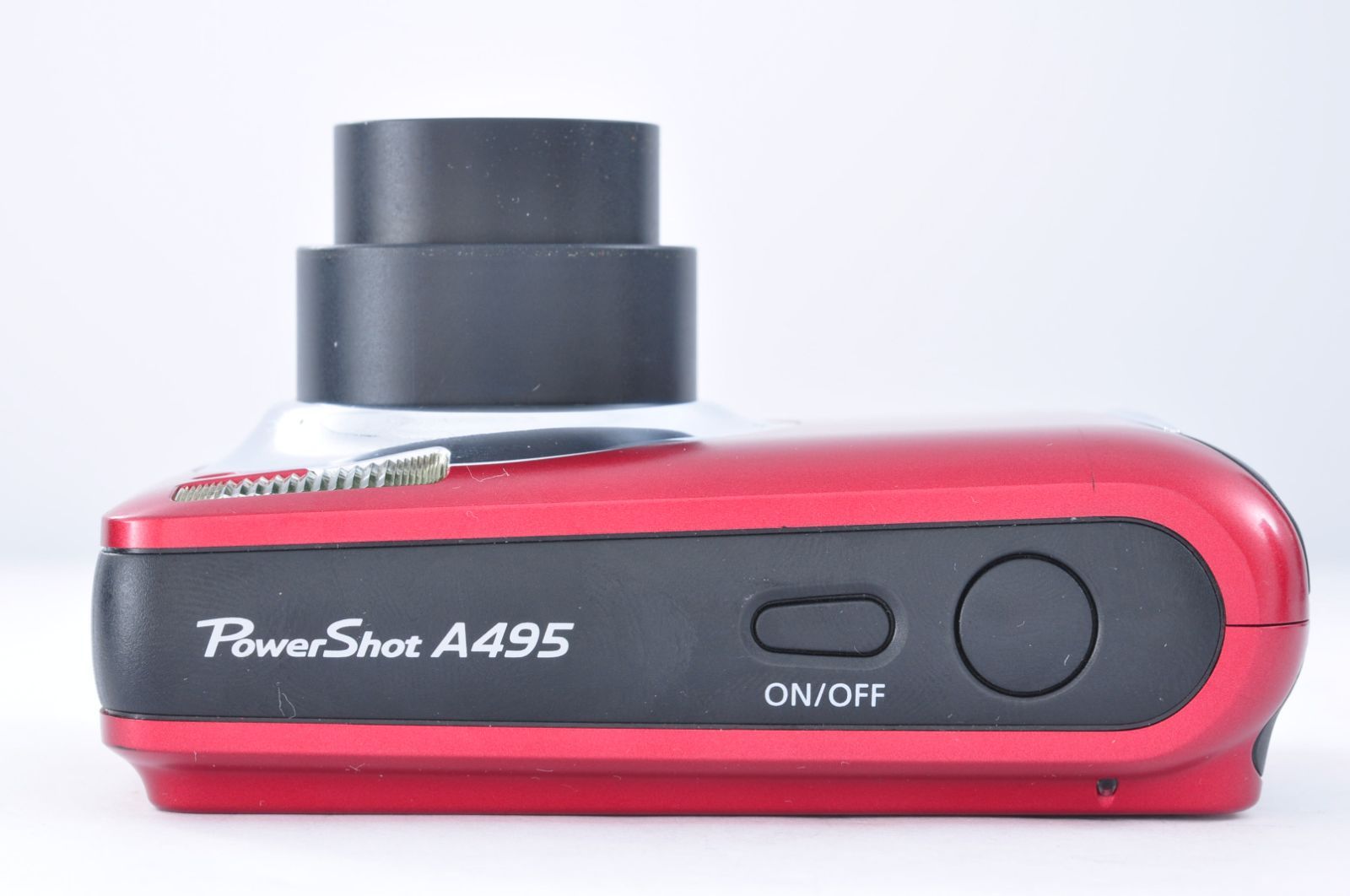 美品 Canon キヤノン PowerShot A495 レッド コンパクトデジタルカメラ