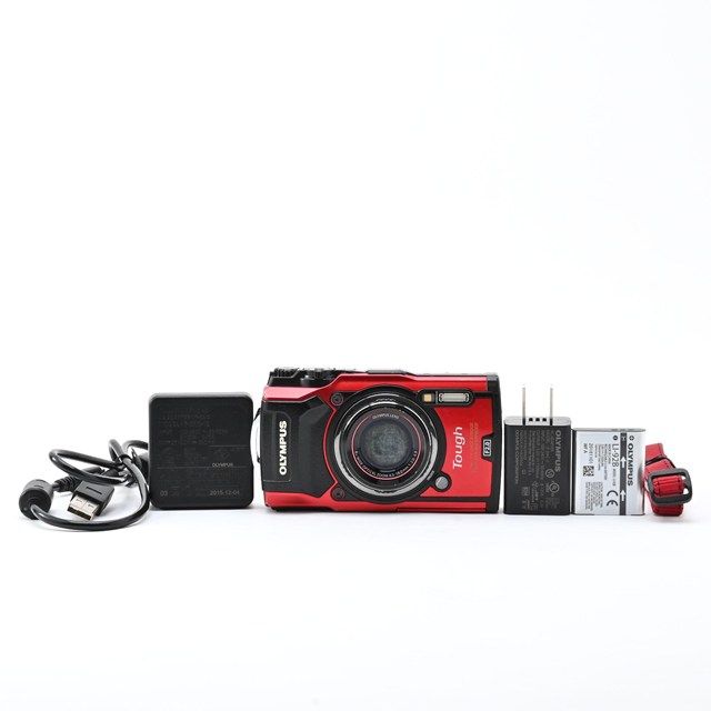 並品＞ OLYMPUS Tough TG-5 レッド｜防水タフコンパクトデジタルカメラ