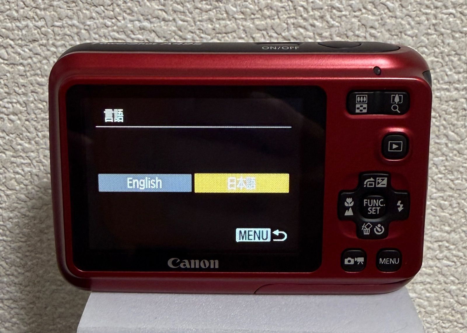 美品 Canon キヤノン PowerShot A495 レッド コンパクトデジタルカメラ