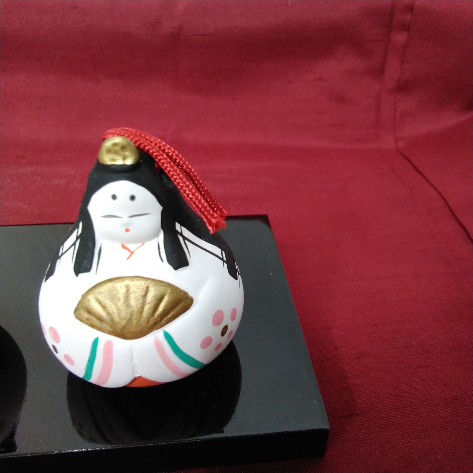 お雛様/瀬戸 陶器 昭峰作 ミニ土鈴 雛人形 土鈴の音色で場を清め