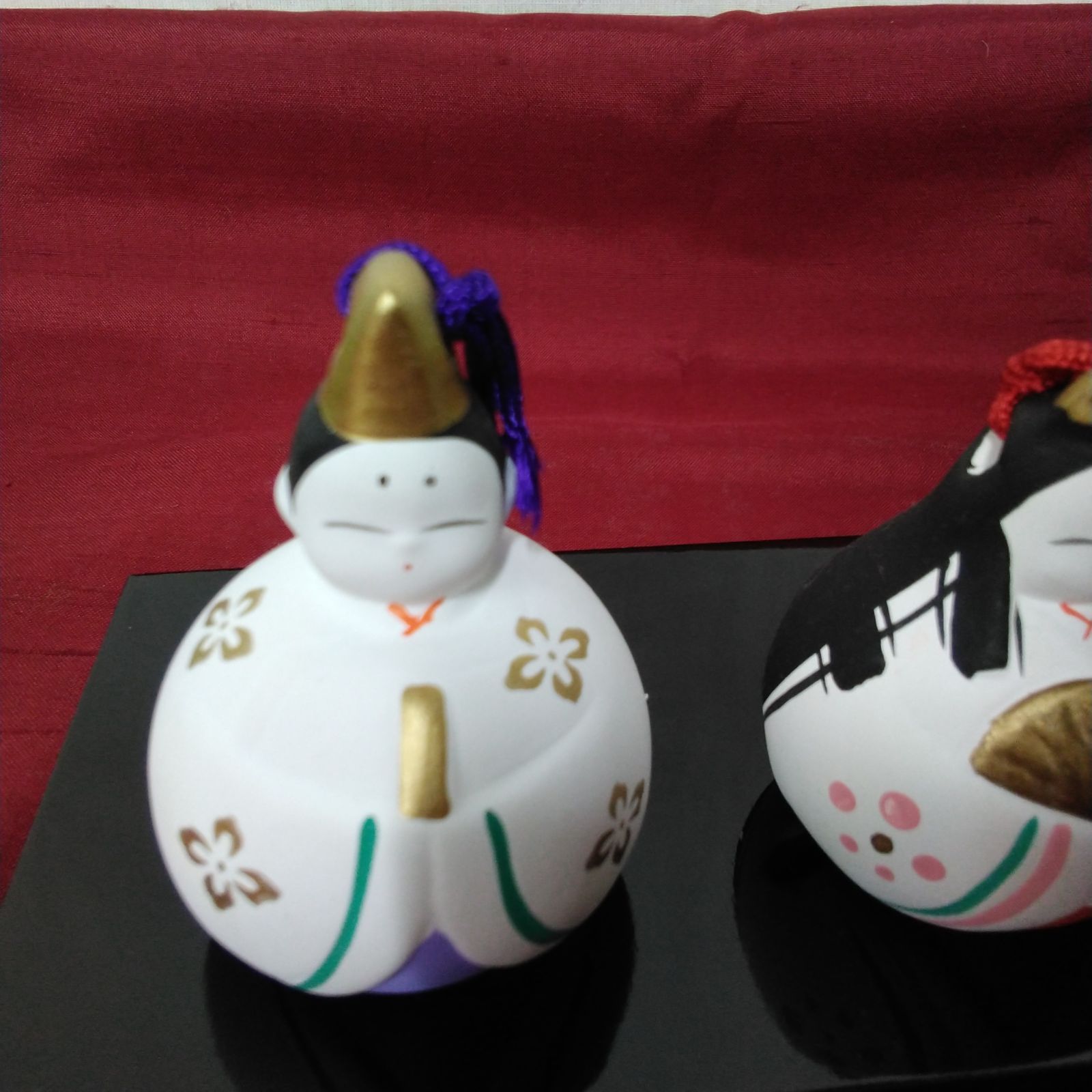 お雛様/瀬戸 陶器 昭峰作 ミニ土鈴 雛人形 土鈴の音色で場を清め