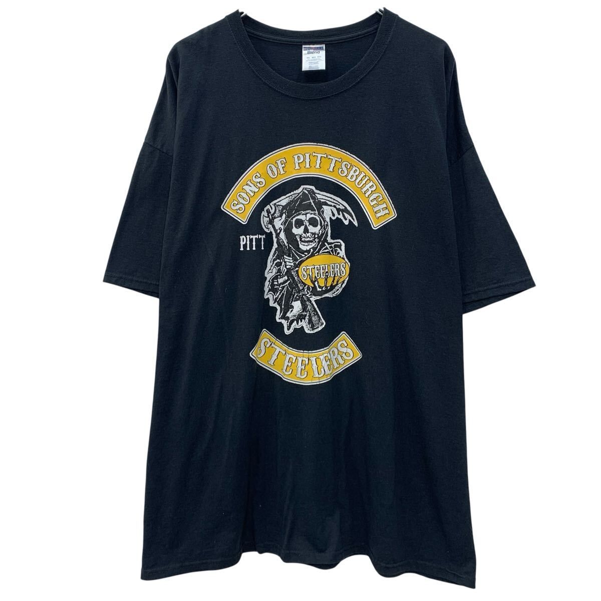 JERZEES 半袖 プリントTシャツ 3XL ブラック ジャージーズ プル