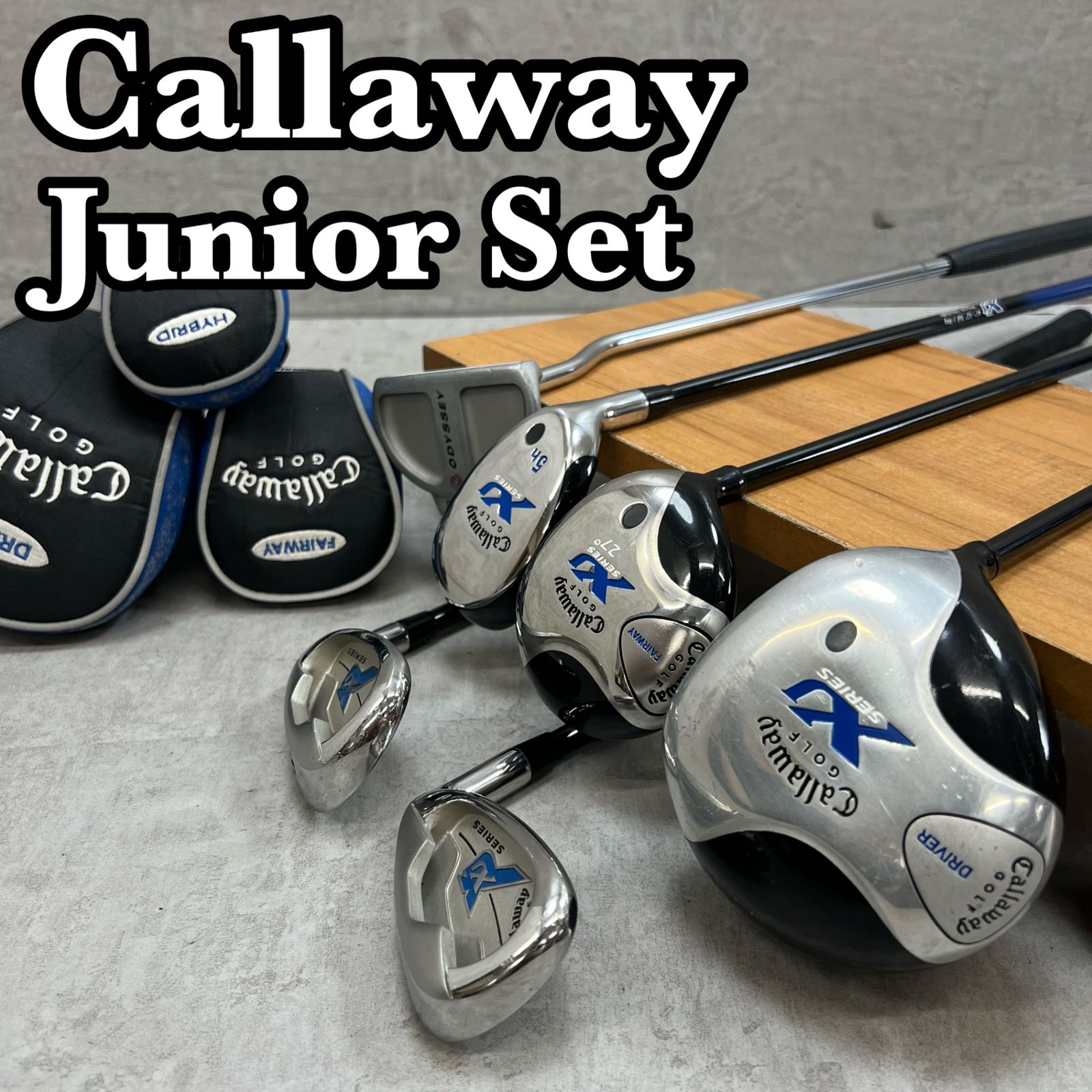 Callaway キャロウェイ Xj SERIES ジュニアゴルフ クラブセット 5本 右利き用 子供 小学生